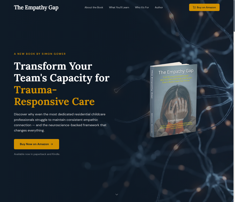 The Empathy Gap live website homepage